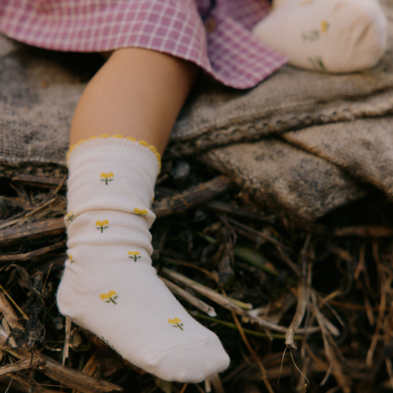 ORGANIC COTTON SOCKS | Tulips-Extra Img - 1