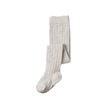 ORGANIC COTTON TIGHTS | Light Grey Marl-Web-front